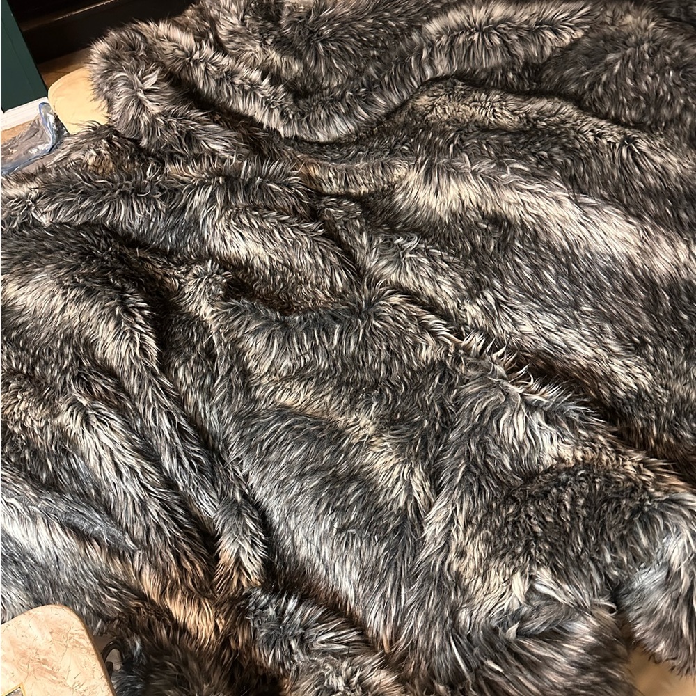Restoration Hardware Faux Fox comforter.